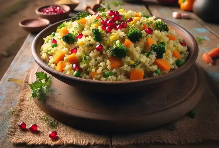 Samak Rice Barnyard Millet Pulav for weight loss