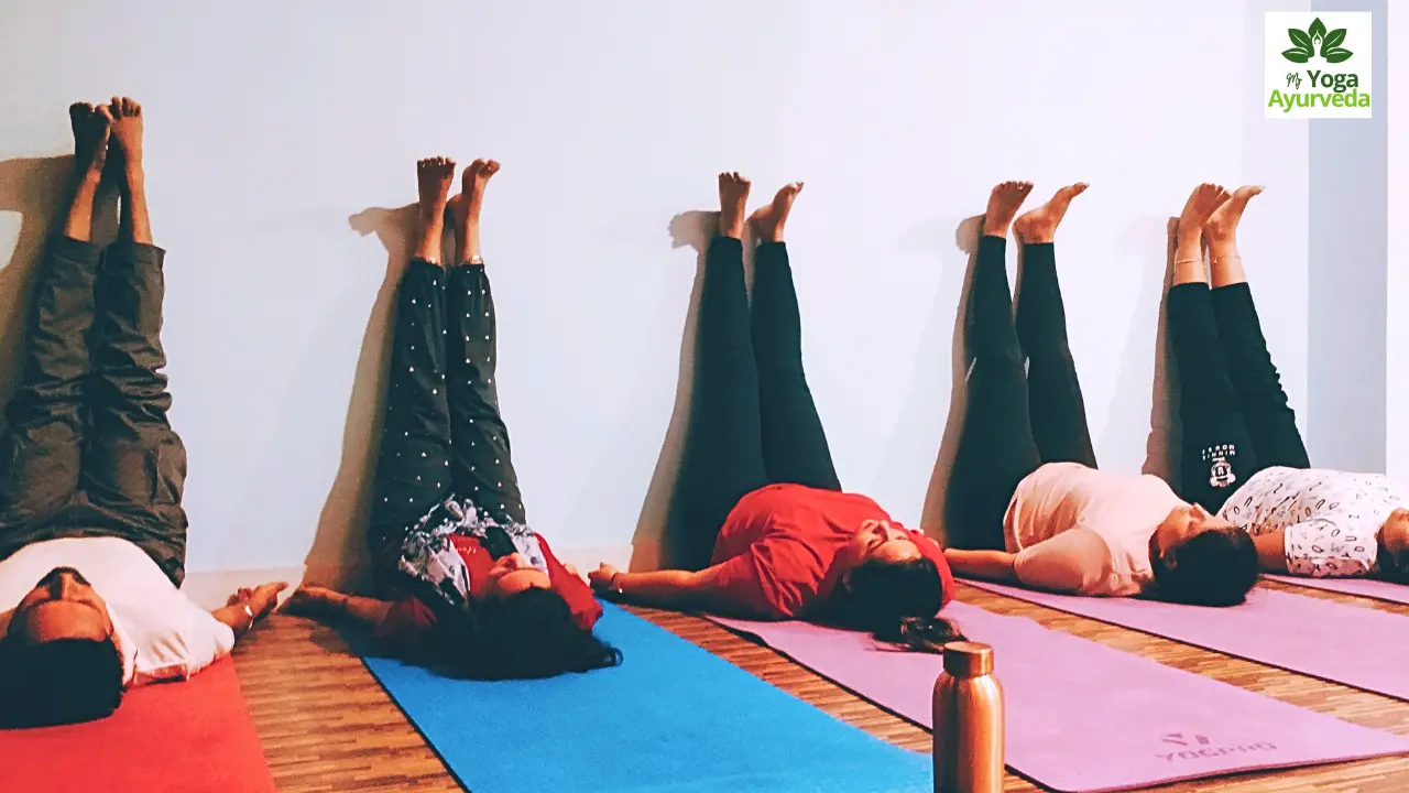 Happy yoga students at My Yoga Ayurveda Jabalpur